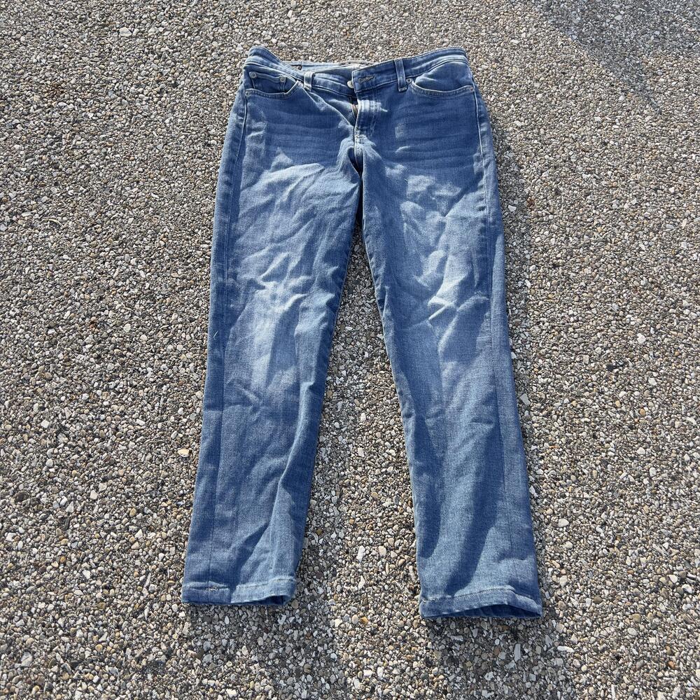 Lucky Brand Jeans Womens 8/29 Blue Ankle Slim Fit Medium Wash Stretch Denim